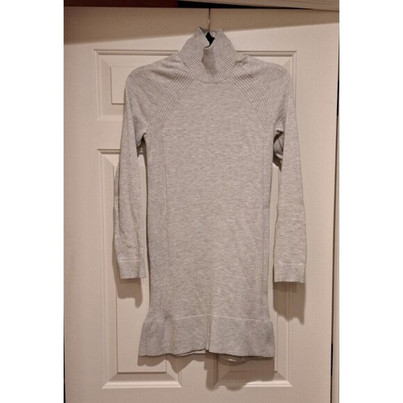 Lululemon Athletica Womens Keep It Cozy Knit Sweater Dress Gray Size 4 - Picture 1 of 16